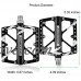 RockBros Bike Pedals Mountain Bicycle Road Cycling Pedals Aluminum Alloy Platform Cr-Mo Machined 3 Sealed Bearing Pedals 9/16" - B0784BSPDX